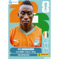 CIV018 - Yan Diomande | Ivory Coast | Panini World Cup 2026 Base Sticker