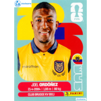 ECU008 - Joel Ordóñez | Ecuador | Panini World Cup 2026 Base Sticker