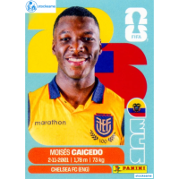 ECU009 - Moises Caicedo | Ecuador | Panini World Cup 2026 Base Sticker