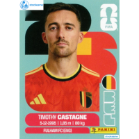 BEL004 - Timothy Castagne | Belgium | Panini World Cup 2026 Base Sticker