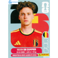 BEL007 - Maxim De Cuyper | Belgium | Panini World Cup 2026 Base Sticker