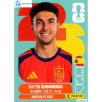 ESP009 - Martín Zubimendi | Spain | Panini World Cup 2026 Base Sticker