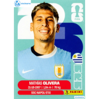 URU007 - Mathias Olivera | Uruguay | Panini World Cup 2026 Base Sticker