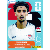 IRQ009 - Zidane Iqbal | Iraq | Panini World Cup 2026 Base Sticker