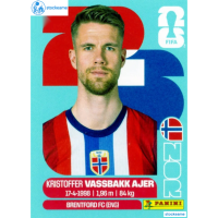 NOR005 - Kristoffer Vassbakk Ajer | Norway | Panini World Cup 2026 Base Sticker