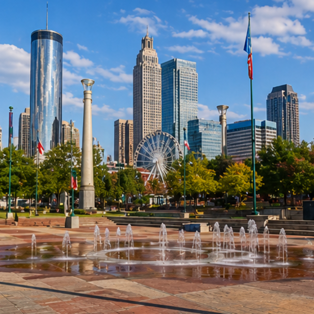 Atlanta city center loop