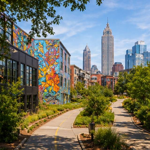 Atlanta fan-friendly neighborhood