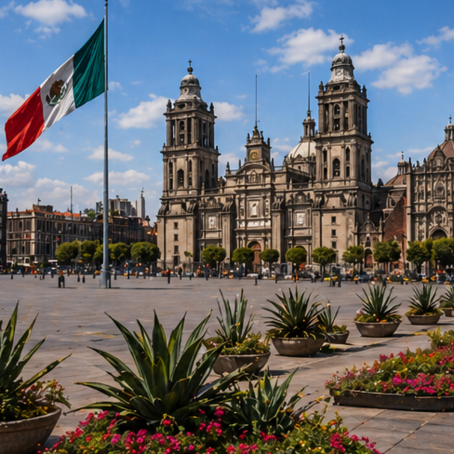 Mexico City city center loop