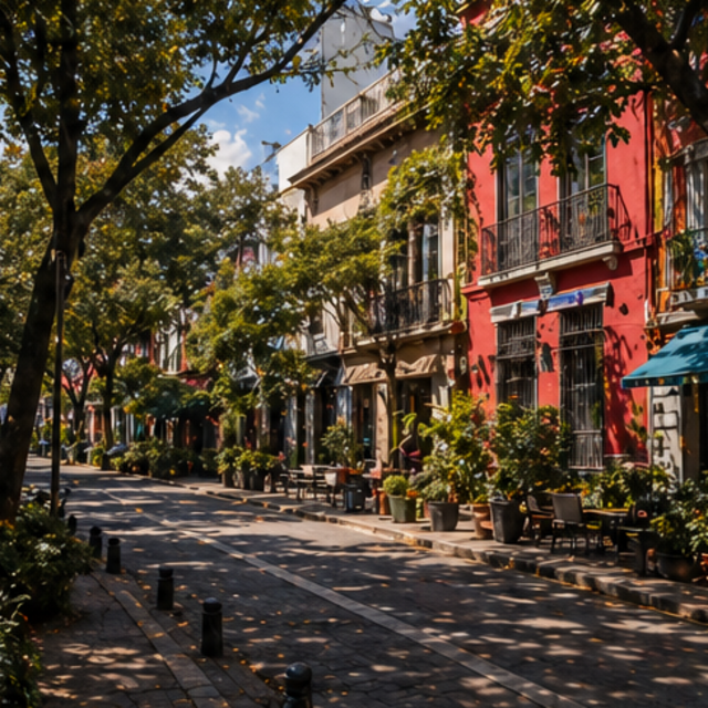 Mexico City fan-friendly neighborhood