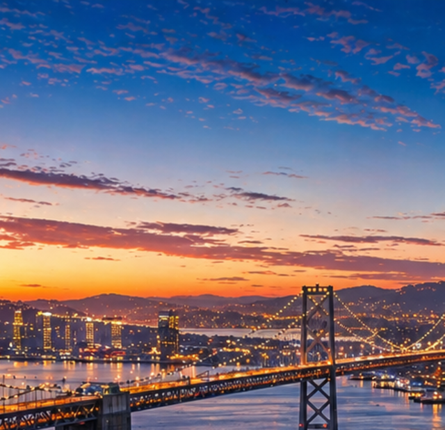 San Francisco Bay Area city center loop