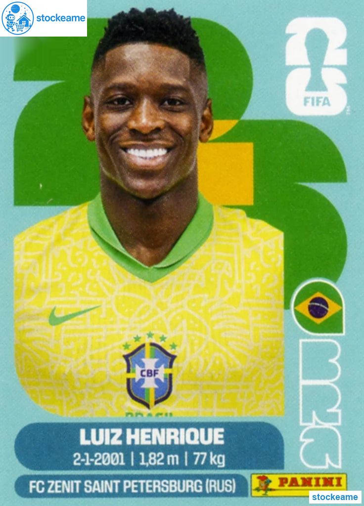 BRA012 - Luiz Henrique | Brazil | Panini World Cup 2026 Base Sticker - Image 2