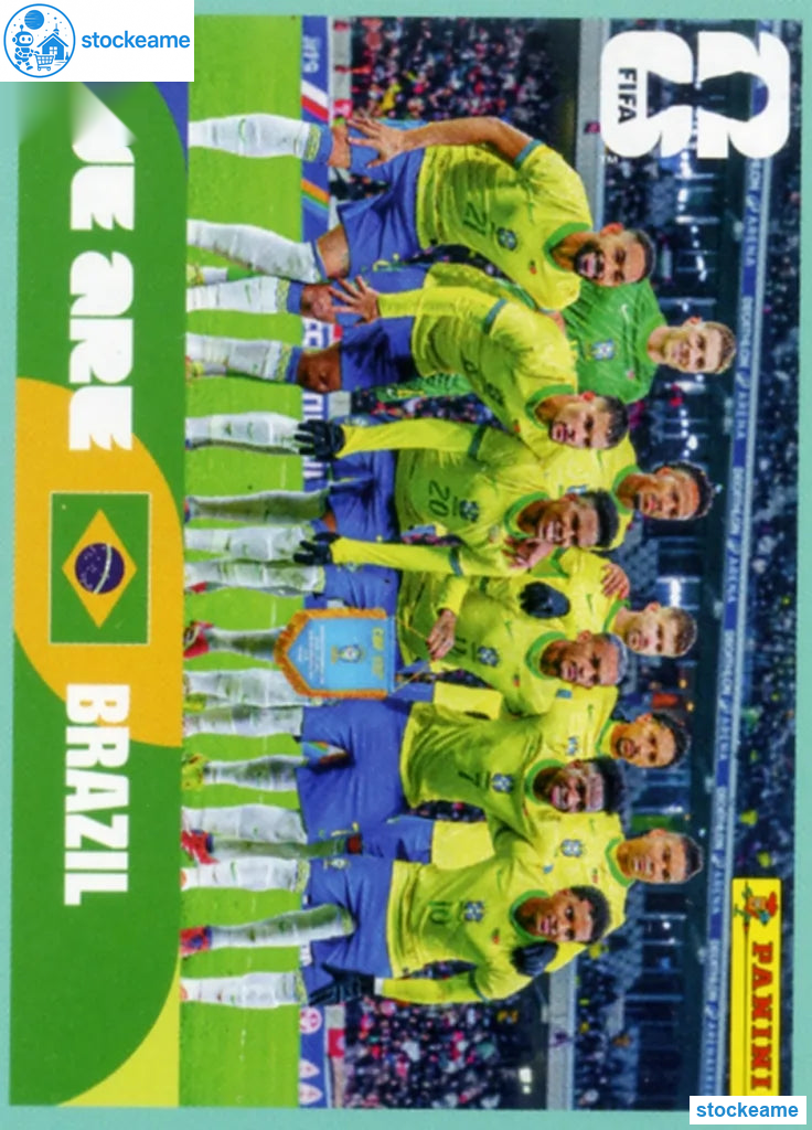 BRA013 - Team Photo | Brazil | Panini World Cup 2026 Base Sticker - Image 2