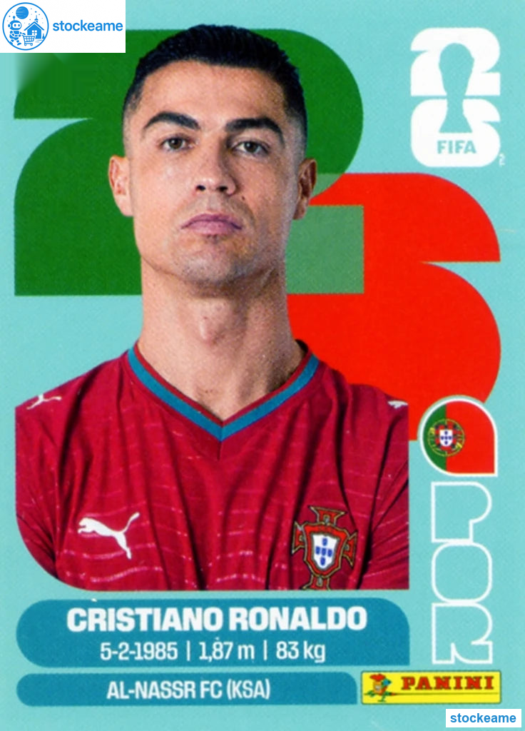 POR015 - Cristiano Ronaldo | Portugal | Panini World Cup 2026 Base Sticker - Image 2