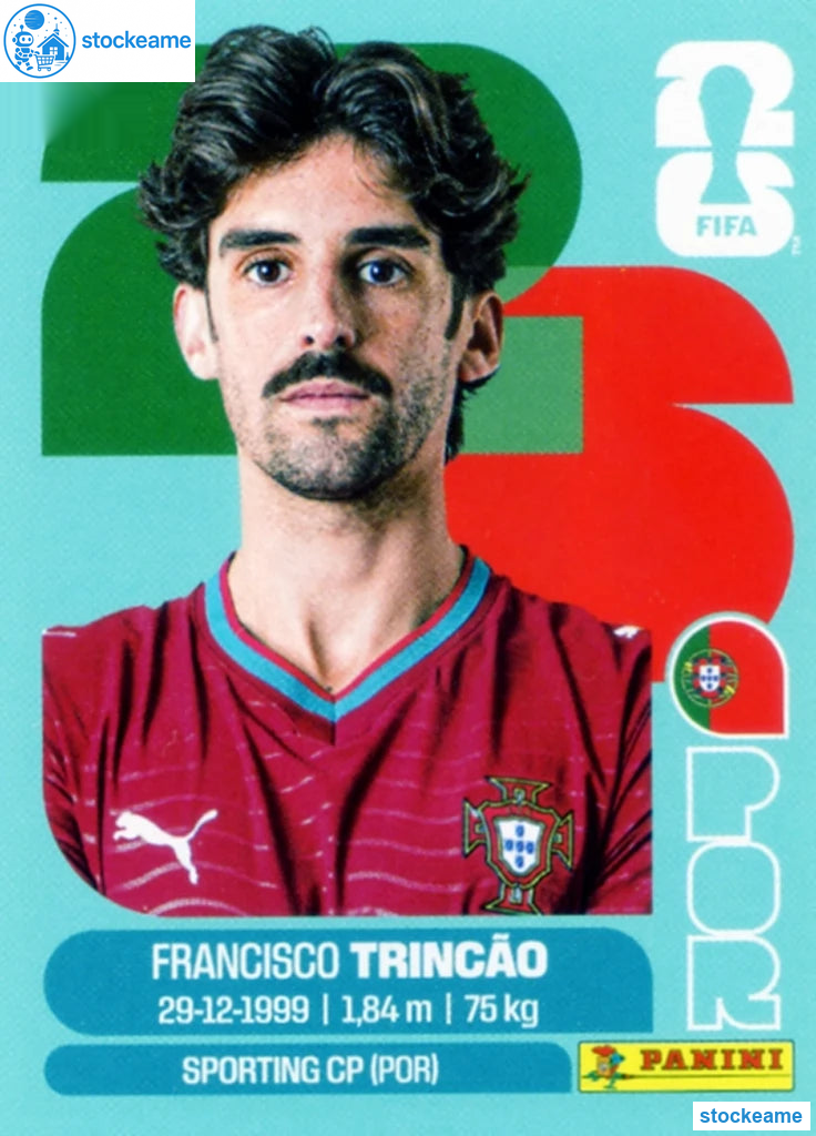 POR016 - Francisco Trincao | Portugal | Panini World Cup 2026 Base Sticker - Image 2