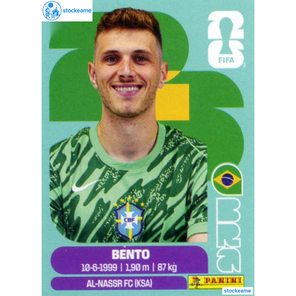 BRA003 - Bento | Brazil | Panini World Cup 2026 Base Sticker