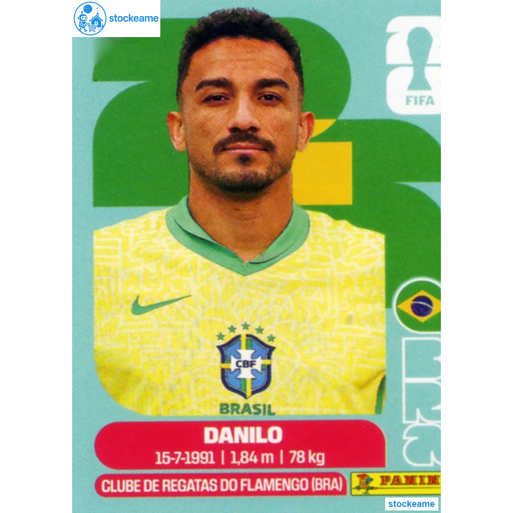 BRA007 - Danilo | Brazil | Panini World Cup 2026 Base Sticker