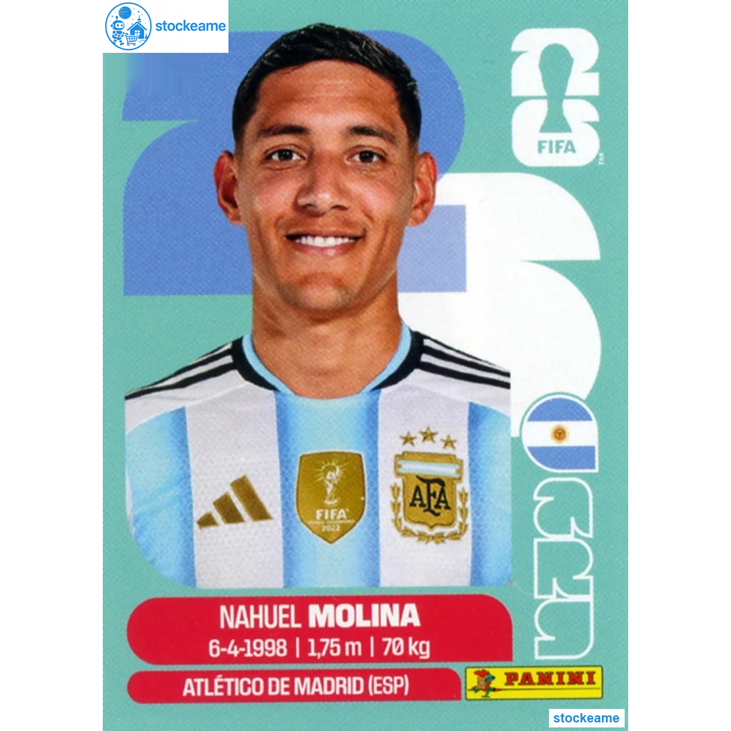 ARG003 - Nahuel Molina | Argentina | Panini World Cup 2026 Base Sticker
